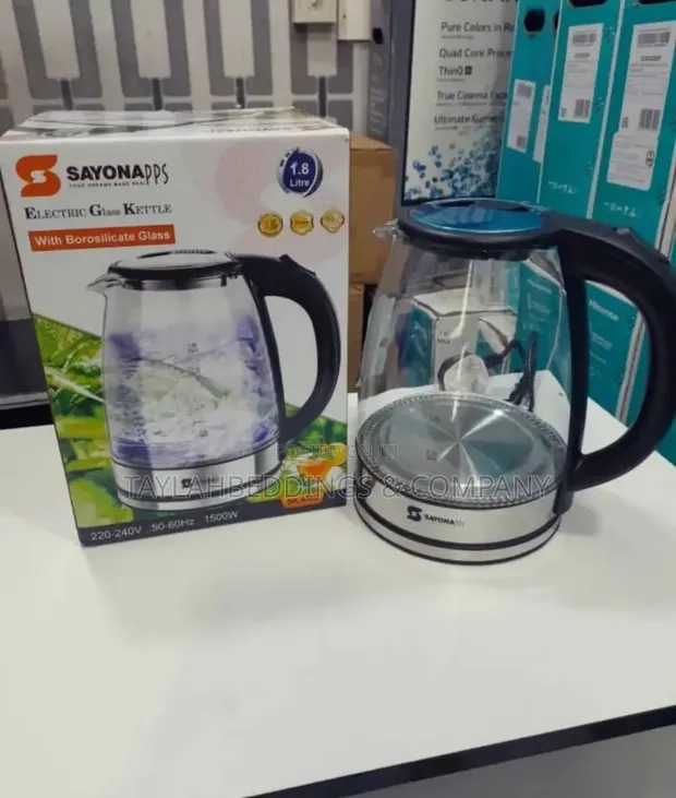 sayona glass kettle